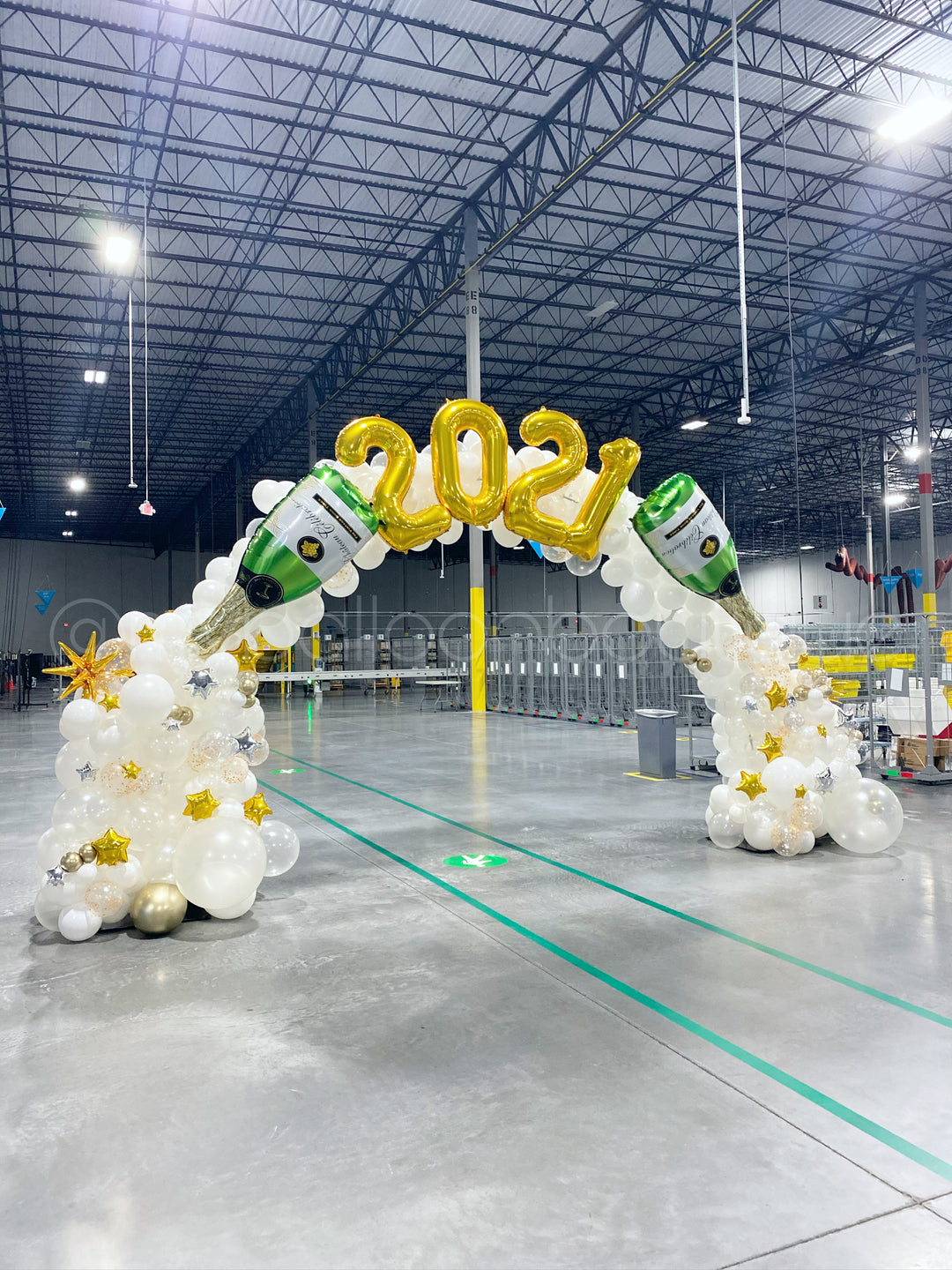 New Year's Champagne Arch