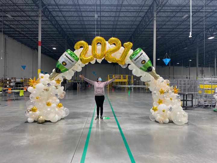 New Year's Champagne Arch