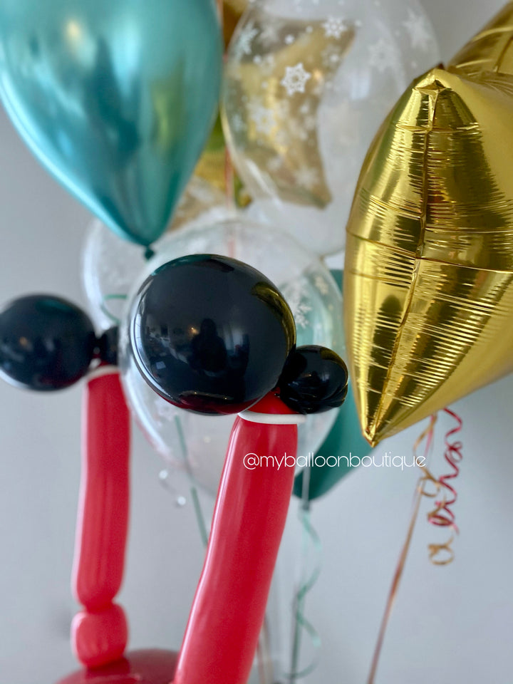 Santa and Reindeer Arrangement