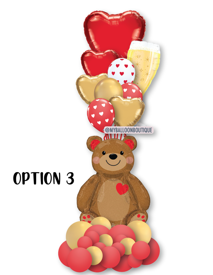 Giant Teddy Balloon Love