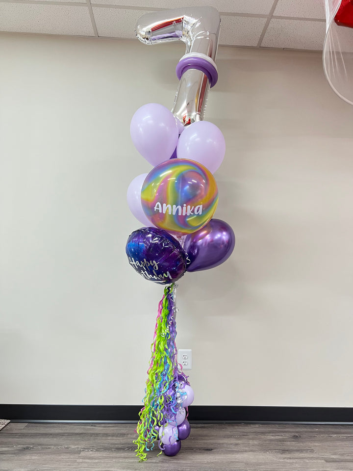 Number Birthday Bunch with Tassel